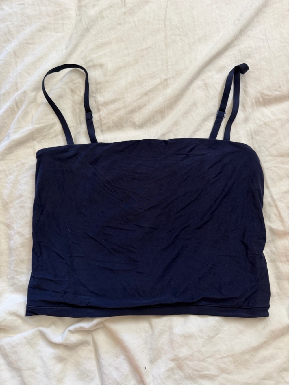 Aerie smoothez navy spaghetti strap tank buttery soft XL stretchy crop